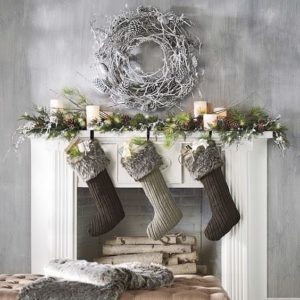 Christmas mantle piece
